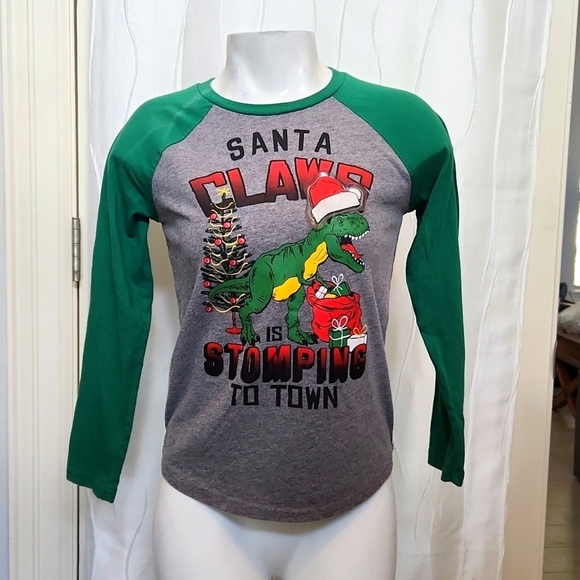 Hollywood T-Rex Christmas Light up Shirt - Picture 1 of 5